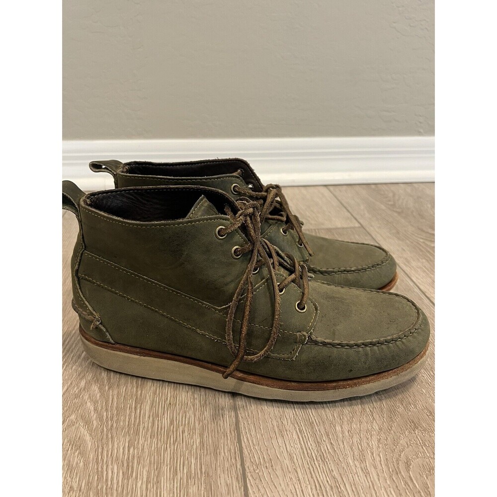 Ronnie‎ Fieg By Sebago Shoes Mens size 10M Chukka Moccasin Boots Green